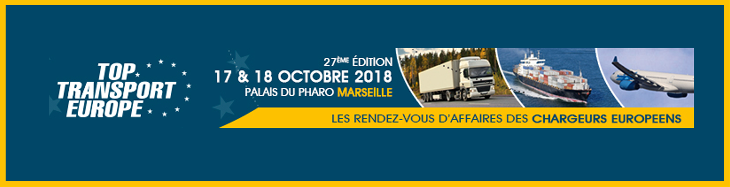 Un besoin en transport & logistique ? Venez nous rencontrer au salon Top Transport Europe les 17 et 18 octobre 2018.